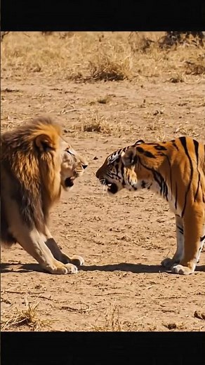 lion vs tiger 🐅
