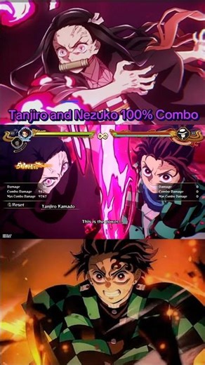 Tanjiro and Nezuko 100% Combo |Demon Slayer Kimetsu no yaiba Hinokami Chronicles 2 |
