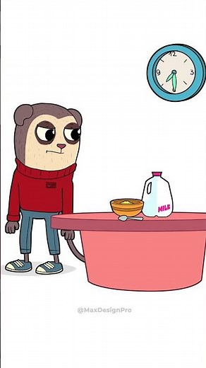 Dumb Things We Do at Breakfast (Animation Meme) #shorts