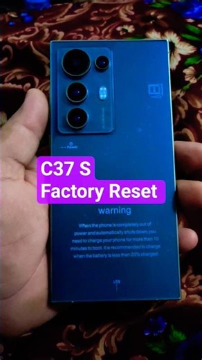 C37s Factory Reset