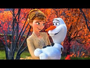 Frozen Elsa and Olaf - solving Magic Jigsaw Puzzle for kids with Disney characters | Danik and Lesha