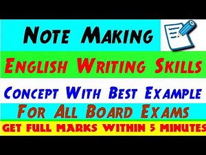 Note Making Format with Examples for Class 10th, 11th & 12th
