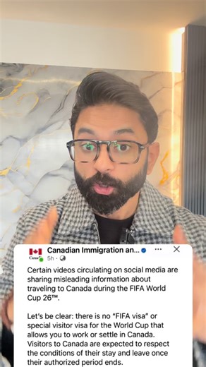 FAKE NEWS ALERT 🚨 There is NO special Canada visa, NO guaranteed entry, and NO fast-track visa linked to the FIFA World Cup. Please don’t fall for agents or social media posts promising “World Cup visas” or “easy Canada entry”. 👉 Always verify information only from official government websites. Stay alert. Stay safe. | Revolution Plus Consultancy