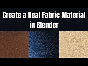 How to make fabric material in blender using nodes - Blender Tutorial