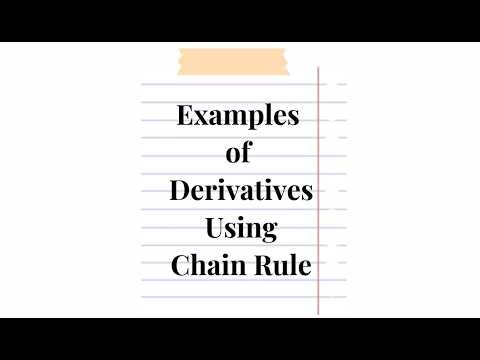 Calculus I EXAMPLE: Finding Derivatives Using Chain Rule