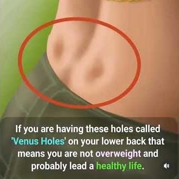 two little indentations on the lower back? They're called "Venus Holes" (or sacral dimples)