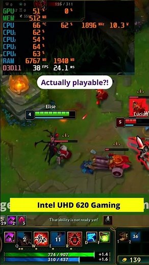 Intel UHD 620 Gaming — Actually Playable?