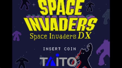 三种模式的Taito街机游戏：太空侵略者 DX space invaders DX