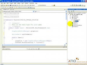 2D Tutorial, Chapter 3.1 / Beginner's Guide to XNA Game Studio 3.0