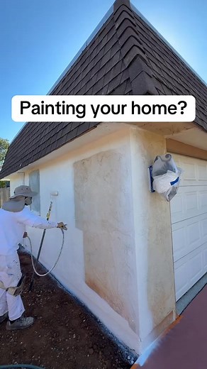 How to paint your stucco #painter #painting #diy #doityourself #home | Lennox Miles