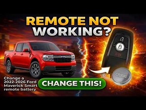 How to change a 2022-2026 Ford Maverick Smart remote battery CR2045 (3 Button Remote Fob)