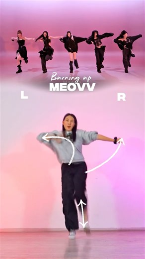 MEOVV - 'BURNING UP'Dance Tutorial #meovv #burningup #kpopdancetutorial #kpopchallenge #bts #katseye