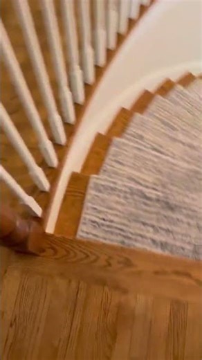 Curved steps carpet Install