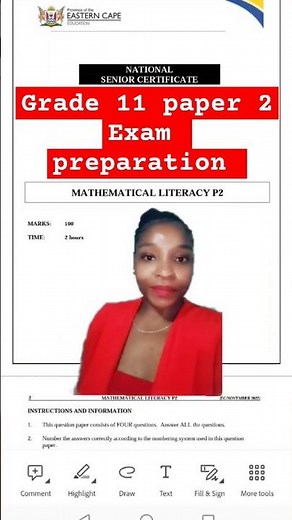 Grade 11 Maths Lit Paper 2