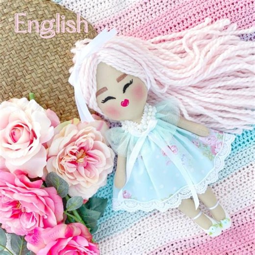 How to Make a Fabric Doll - Step-by-step Tutorial + Video + PDF Pattern - 35 Cm Handmade Doll - Etsy Canada