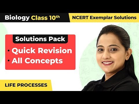 Class 10 Biology Unit 6 NCERT Exemplar Book | Life Processes - Quick Revision/All Concepts 2022-23