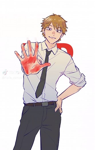 Murasaki Fan Art Inspired by Chainsaw Man Characters