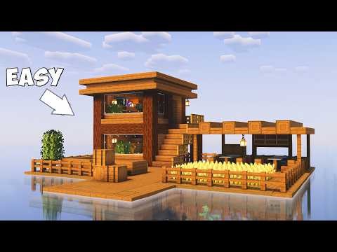 ⛏️Minecraft: How to Build an Easy Survival Raft Base🏠