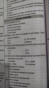 Multiple Choice Questions on Cell Cycle and MitosisDNA replic... | Filo