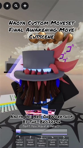Naoya Hei Arc Gustom Moveset Final Move Of the awakening, Fixed, and upgraded, so yeah a reupload, I will be adding the cutscene tommorrow or today, hope you like it!!!#jjs #jujutsushenanigans #naoya #Roblox #skillbuilding