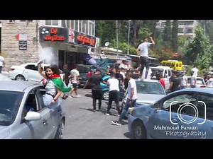 احتفالات بشوارع بلدة العيزرية بمناسبة النجاح في الثانوية العامة 2022