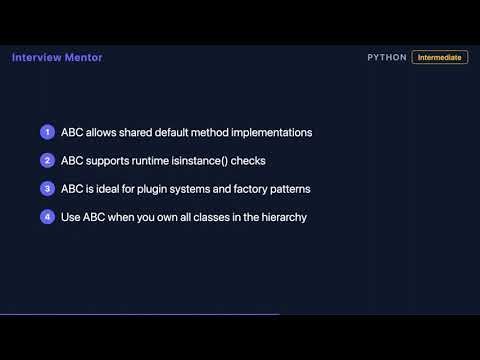Protocol vs Abstract Base Class in Python