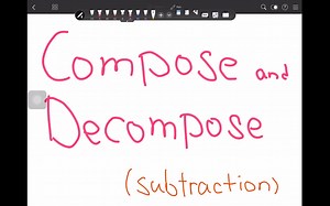 Misconceptions: compose and decompose (subtraction)