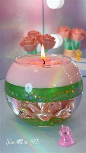 Water Candle DIY ASMR 💗 Relaxing Satisfying Candle Making