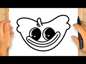 ハギーワギーの描き方 | Poppy Playtime | ステップバイステップのシンプルで簡単