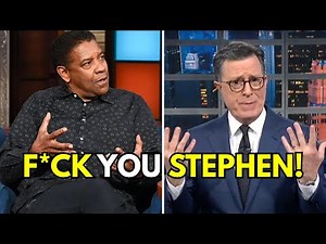 Denzel Washington Kicked Off Stephen Colbert's Show After Fiery Clash
