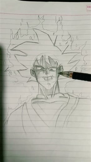 Goku drawing easy #anime #drawing #art #experiment #explore #goku #dragonballz
