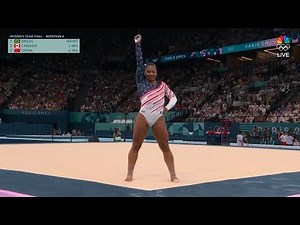 Jordan Chiles Olympic Floor routine Performance, Women's Team Final Olympics, Team USA wins Gold