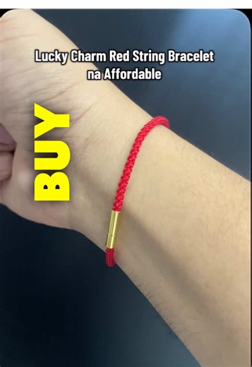 Affordable Red String Bracelet as a Lucky Charm