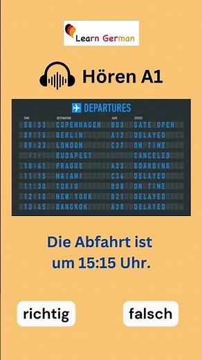 A1 Listening Practice | Übung 11 | Slow & Clear German | Anfänger