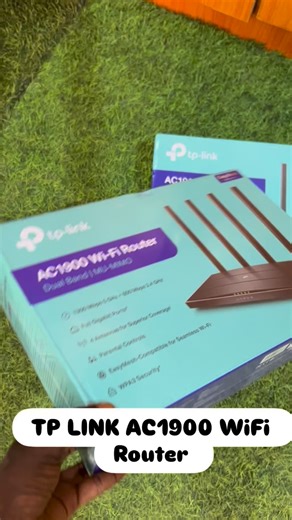 Gadget Store In Osogbo on Instagram: "TP-Link AC1900 WiFi Router (commonly Archer C9, A9, C80, or similar models): WiFi Standard: Wi-Fi 5 (802.11ac) Total Speed: Up to 1900 Mbps (AC1900 class) - 5 GHz band: Up to 1300 Mbps - 2.4 GHz band: Up to 600 Mbps Key Features: - Dual-band simultaneous operation - MU-MIMO technology (supports multiple devices at once without slowdown) - Beamforming for focused signal strength and better range - 3 or more high-performance external antennas (detachable in ma