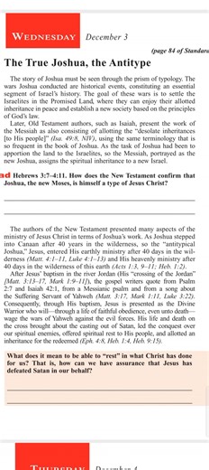 Sabbath School Quarterly Lessons Lesson 10 Wednesday: The True Joshua,the ANTITYPE #sda #TJ001 #sdachurch | Adventist Youths For Christ