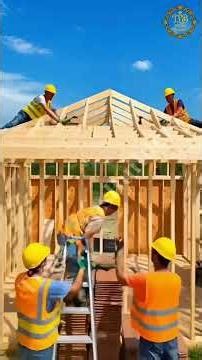 Complete Structure Framing in Fast Motion 🧱(Time Laps Builders)