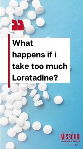 What happens if I take too much Claritin (Loratadine)? #allergies #medication #loratadine