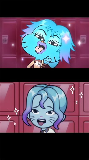 I'm a baddie baby 😜#gumball#theamazingworldofgumball#baddie#towniz#mytown#darwin#tocaboca#cartoon#fy