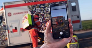 QR-Code auf Rettungswagen soll Gaffer abschrecken