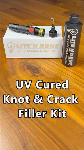 UV Cured Crack Filler- Epoxy Never Again- Cures in 10 Seconds.