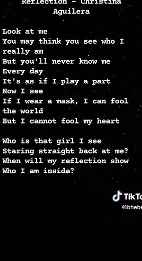 Reflection - Mulan Song Lyrics, Christina Aguilera Soundtrack