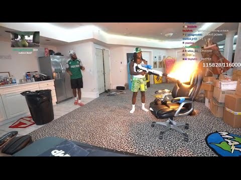 Kai Cenat SETS HIS CHAIR ON FIRE ON STREAM!