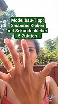 Modellbau-Tipp: 5 Dinge für sauberes Kleben mit Sekundenkleber! #shorts #tipps #modellbau #diy