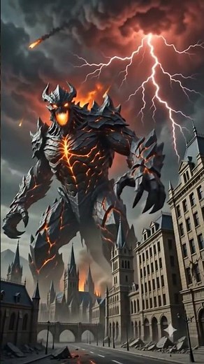 🌋🔥 Shadow Titan Awakens – Cinematic AI Fantasy Short! 🔥🌋 #shorts