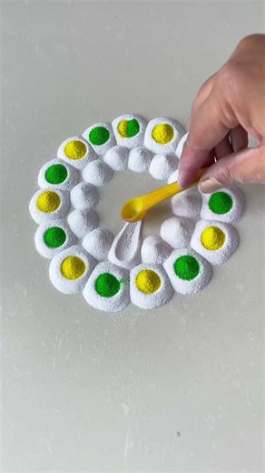 Simple Rangoli | Satisfying Rangoli | Easy Rangoli Tips and Tricks | ASMR #rangoli #satisfying #asmr