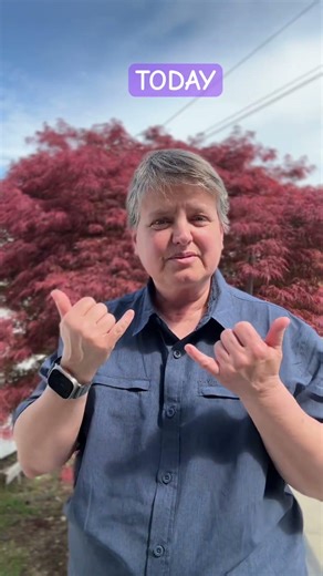 How to sign YESTERDAY, TODAY and TOMORROW in ASL.