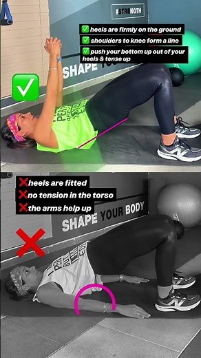 🔥 Hip Bridge: Right vs Wrong! 🍑