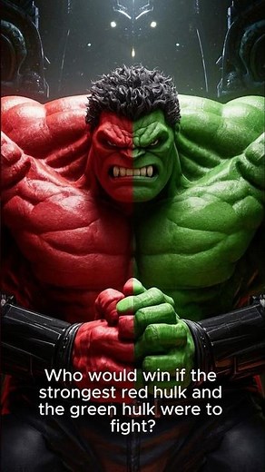 Strongest redhulk vs Green hulk