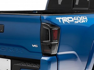 Tacoma Light Bar LED Tail Lights; Black Housing; Smoked Lens (16-23 Tacoma) - Free Shipping